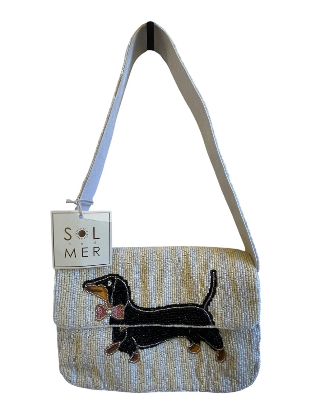 Beaded Dachshund Shoulder Bag - NWT **